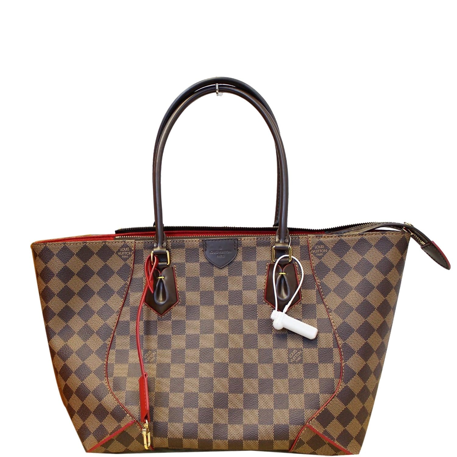 Louis Vuitton Caissa Hobo Damier Ebene Shoulder Bag Tote Purse Large LV  PRISTINE