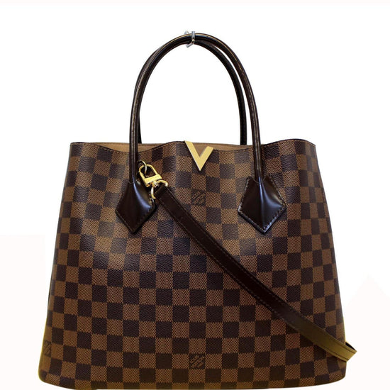 Louis Vuitton Kensington Damier Ebene Tote Shoulder Bag 2015