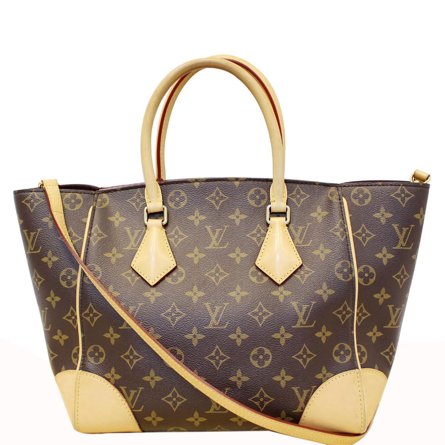 Louis Vuitton Tote Phenix Monogram PM Coquelicot in Toile Canvas/Calfskin  with Gold-tone - US