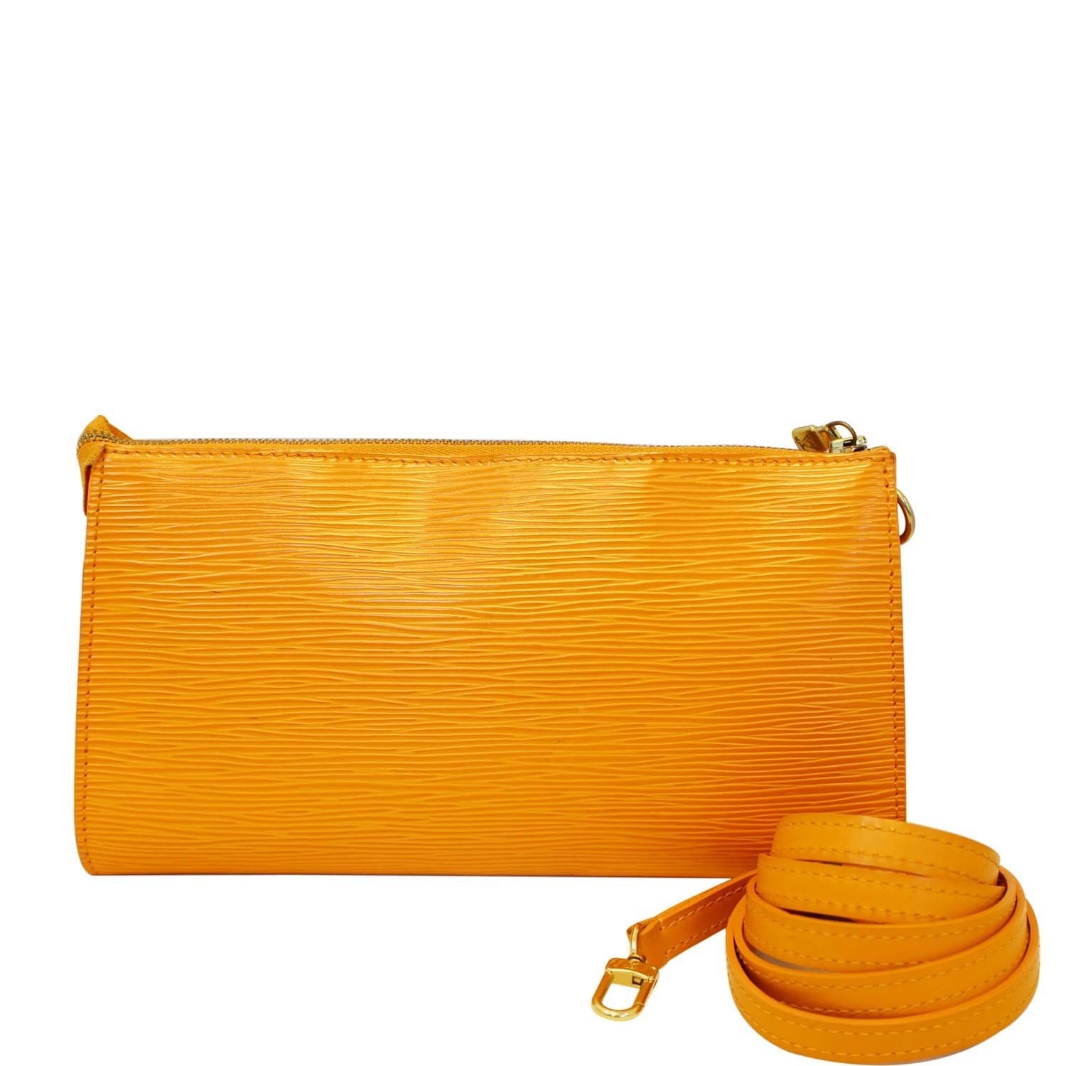 LOUIS VUITTON Epi Pochette Accessoires Long Shoulder Strap Orange