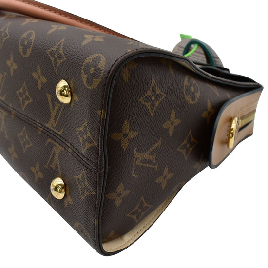 Louis Vuitton Monogram Canvas Tuileries Sesame Peach Satchel For