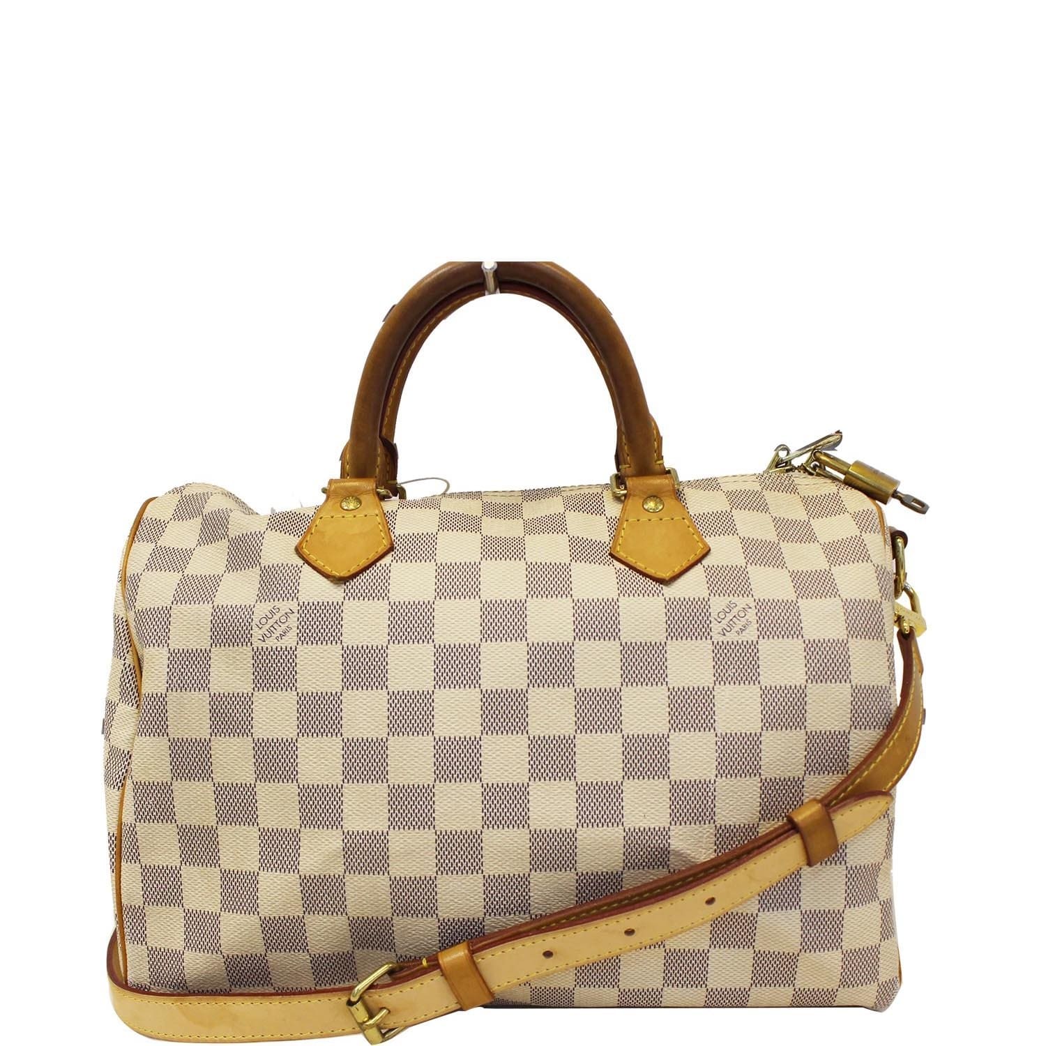 Louis Vuitton Speedy Bandoulière 30 Beige Damier Azur