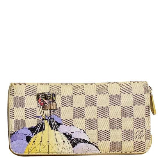 Louis Vuitton Limited Edition Damier Azur Canvas Illustre Zippy Wallet -  Yoogi's Closet