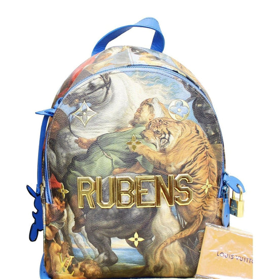 Louis Vuitton Palm Springs Backpack Limited Edition Jeff Koons Rubens Pri  For Sale at 1stDibs