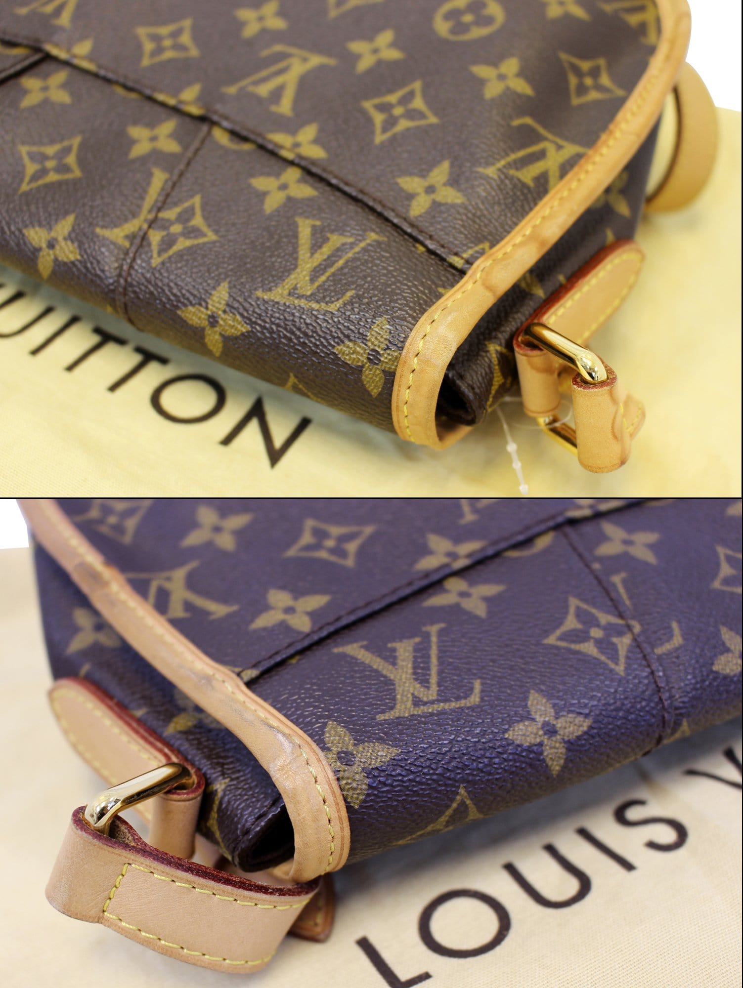 LOUIS VUITTON Monogram Canvas Menilmontant PM Shoulder Crossbody Bag