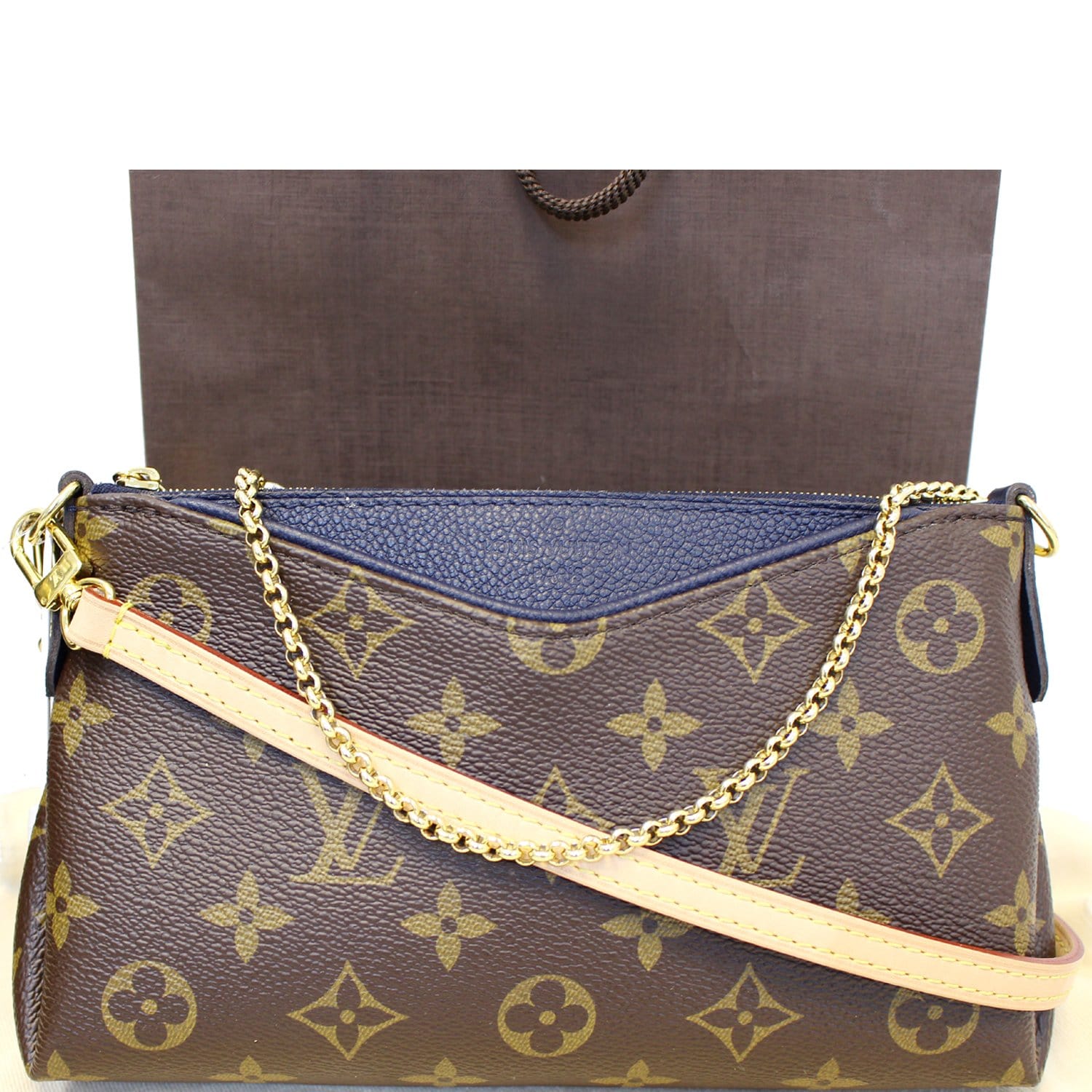 Louis Vuitton Monogram Canvas Pallas Crossbody Bag - FINAL SALE (SHF-u –  LuxeDH