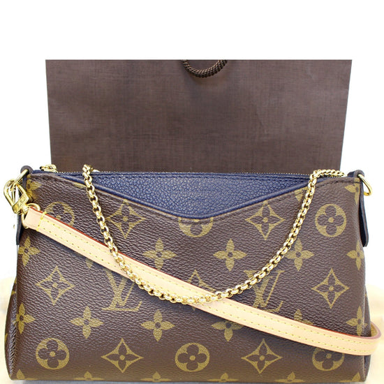 ❤️NEW LOUIS VUITTON Pallas Clutch Chain Crossbody Bag Monogram