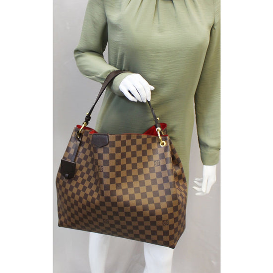 Louis Vuitton Graceful MM Damier Ebene Shoulder Bag