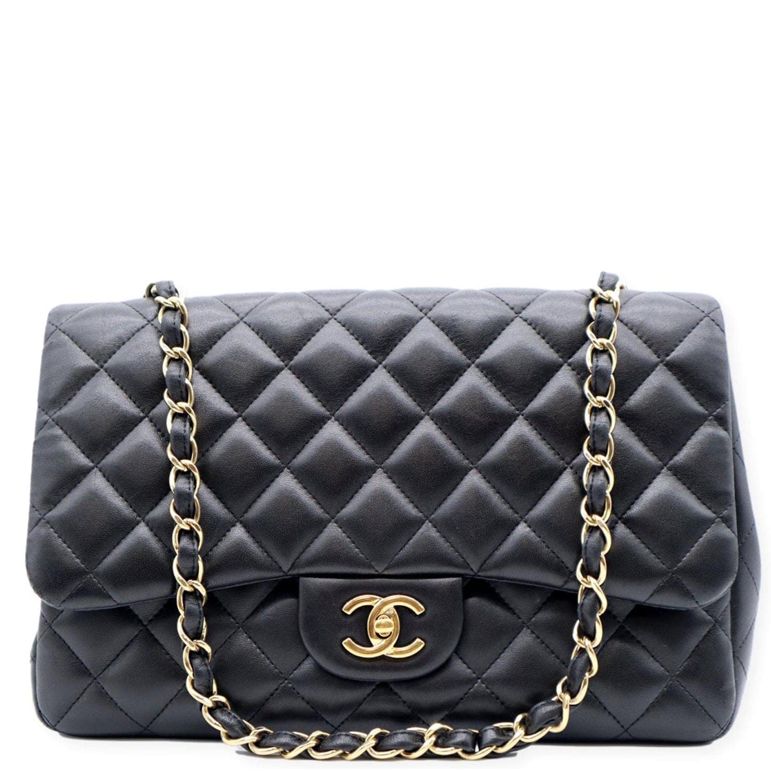 Chanel Classic Flap XL Extra Large Quilted Maxi 5c717 Dark Brown Lambskin  Leather Shoulder Bag, Chanel