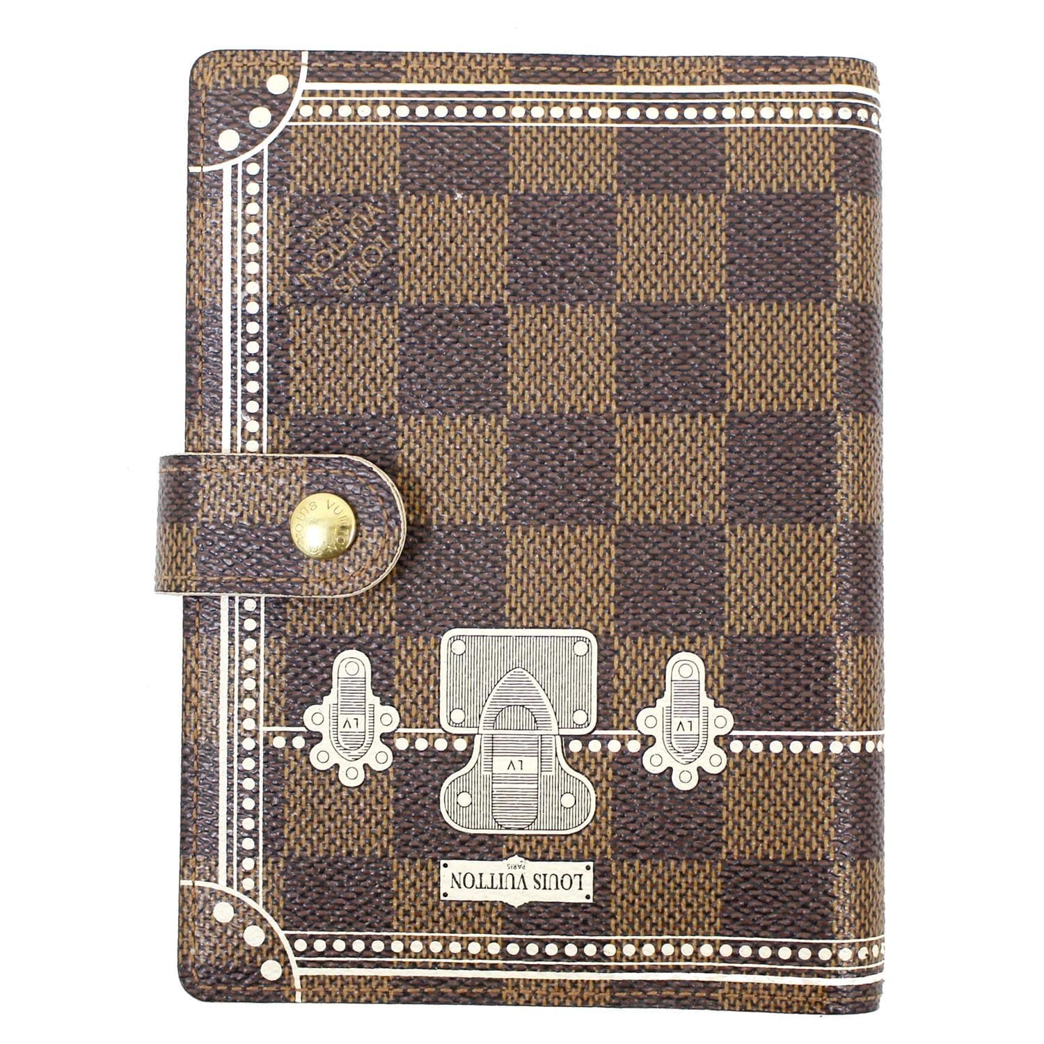 LOUIS VUITTON Damier Agenda PM Day Planner Cover LV Print E4029