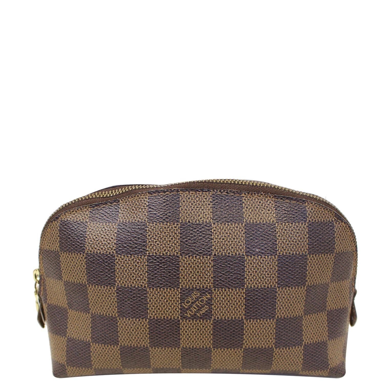 LOUIS VUITTON Damier Ebene Pochette Cosmetic Pouch