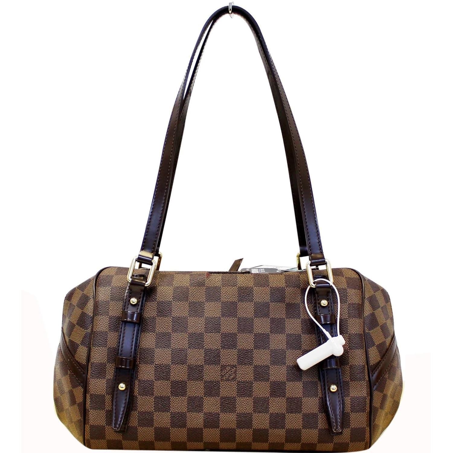 Louis Vuitton Discontinued Damier Ebene Rivington Bowler Shoulder Bag s214lv84