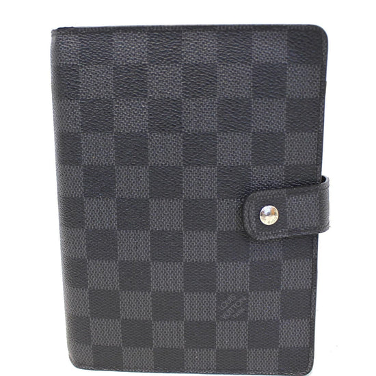 Louis Vuitton Damier Graphite Agenda MM Notebook Cover In Excellent  Condition.