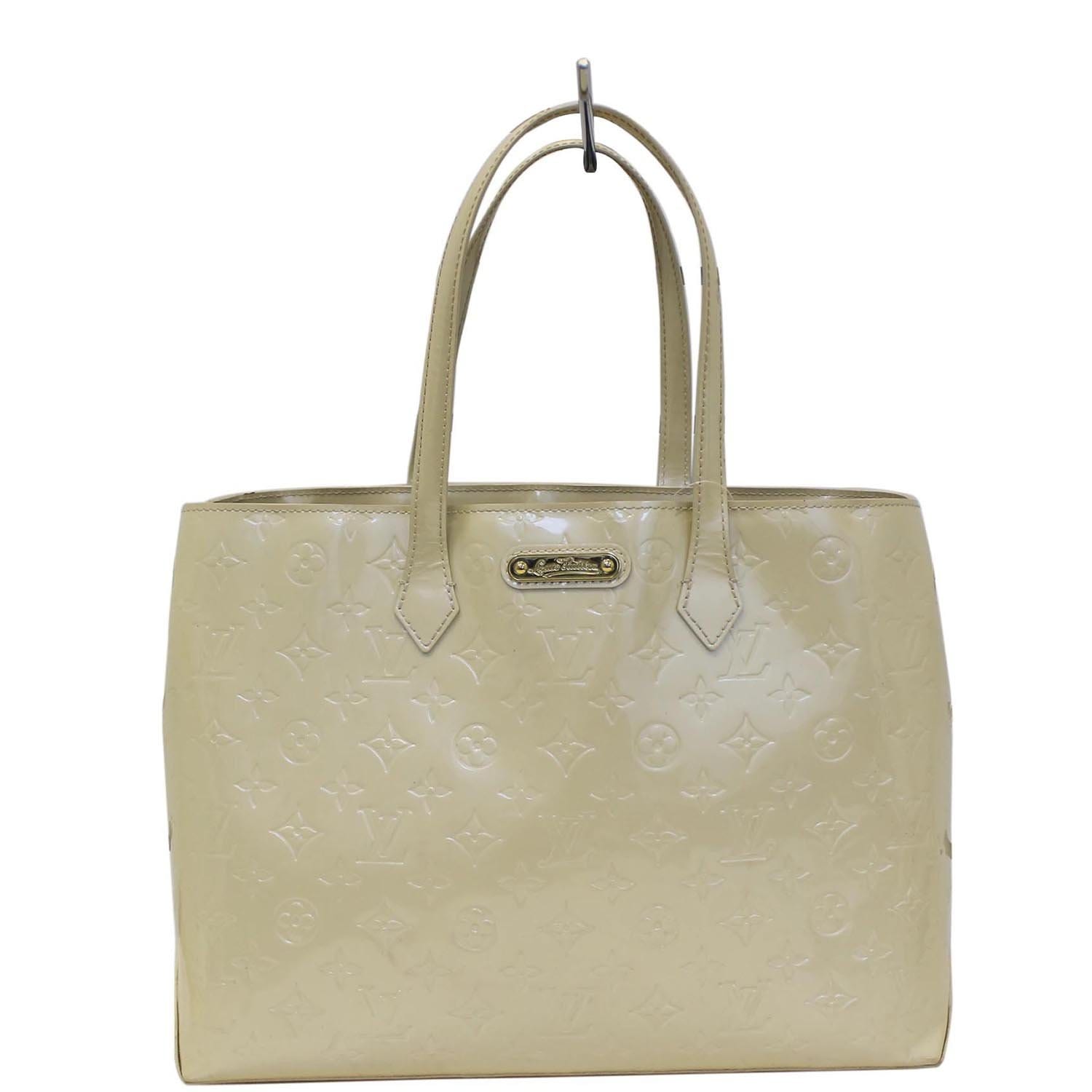 Louis Vuitton Pre-Owned Vernis Monogram Wilshire PM Tote Bag - White for  Women
