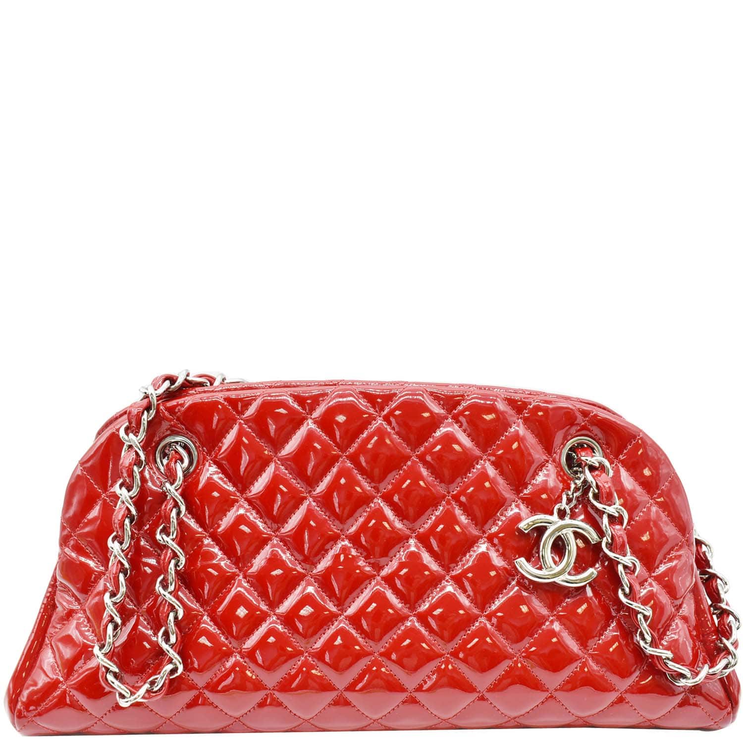 Chanel Bowling bag Red Lambskin ref.587928 - Joli Closet