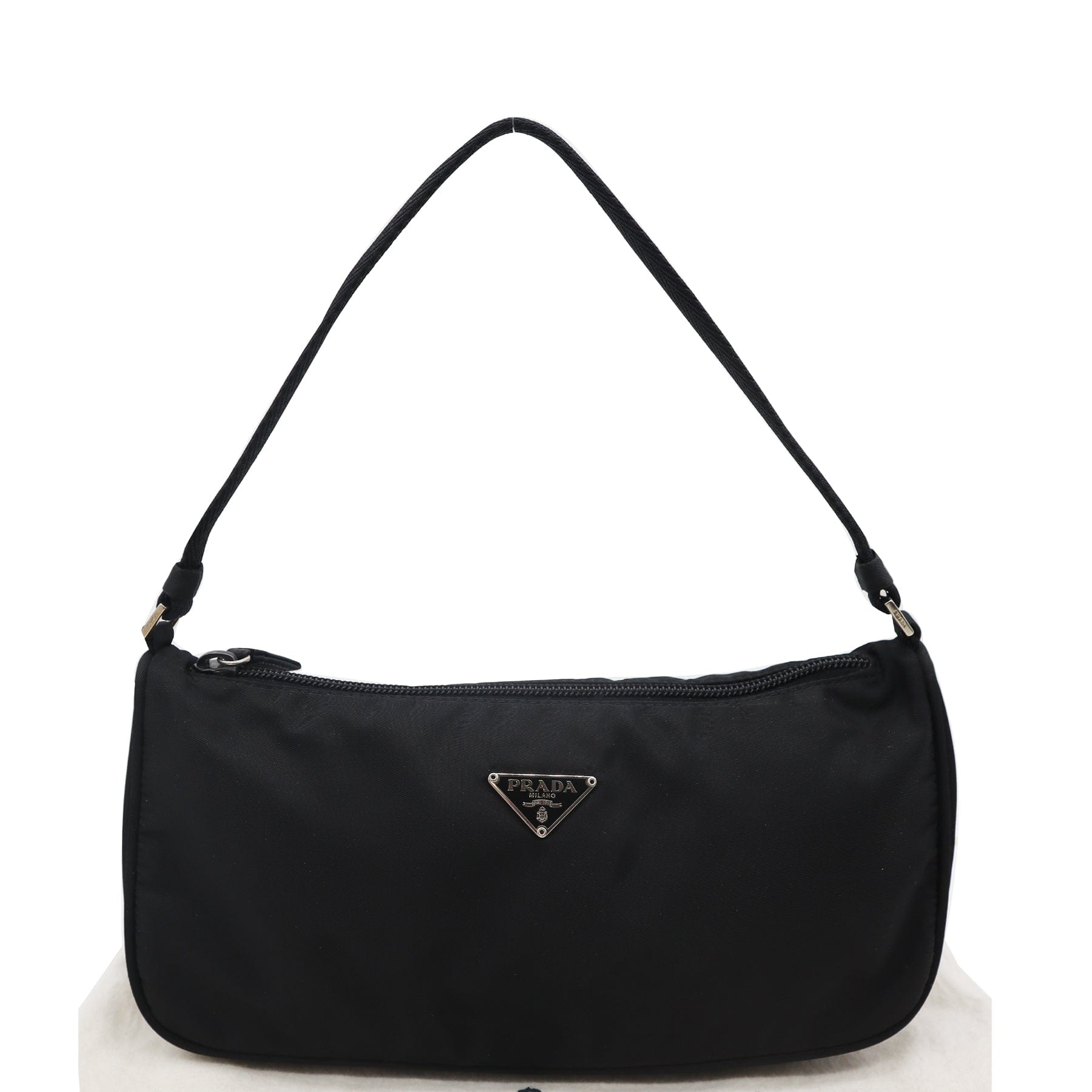 PRADA NYLON VINTAGE TESSUTO POCHETTE MINI BAG