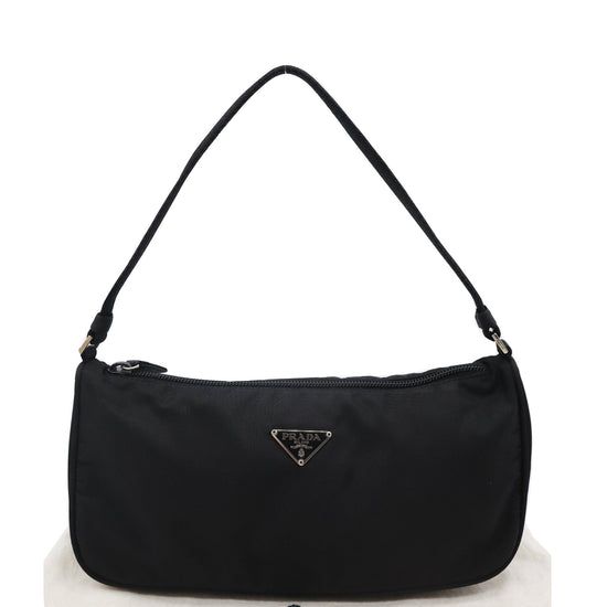 Prada Black Tessuto Nylon Pochette