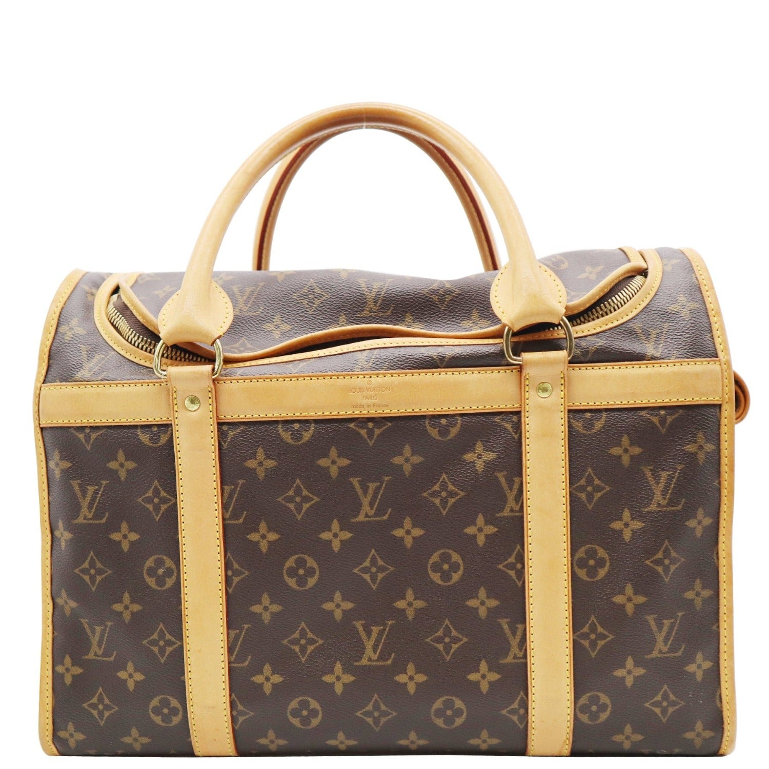 Louis Vuitton Sac Shan 40 Pet Carrier Bag Monogram Brown Storage Bag  Authentic