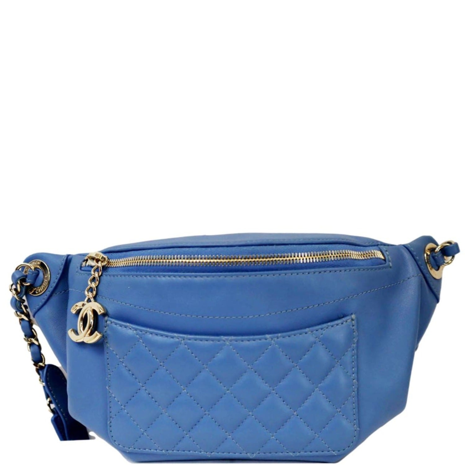 Chanel Bi Classic Quilted Lambskin Leather Waist Bag