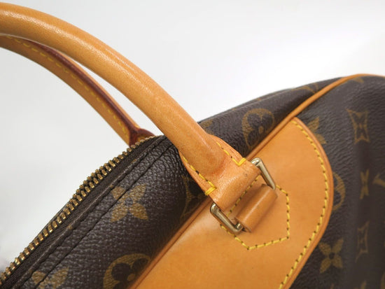 Authenticated Used Louis Vuitton Handbag Deauville Brown Monogram M47270  Bowling Vanity Canvas Nume Leather **1917 LOUIS VUITTON Boston Tote 