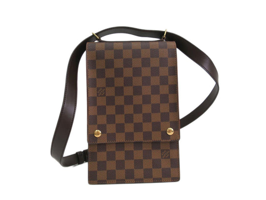 Louis Vuitton Portobello Damier Ebene Messenger Crossbody Bag How much can  fit + MOD shots 