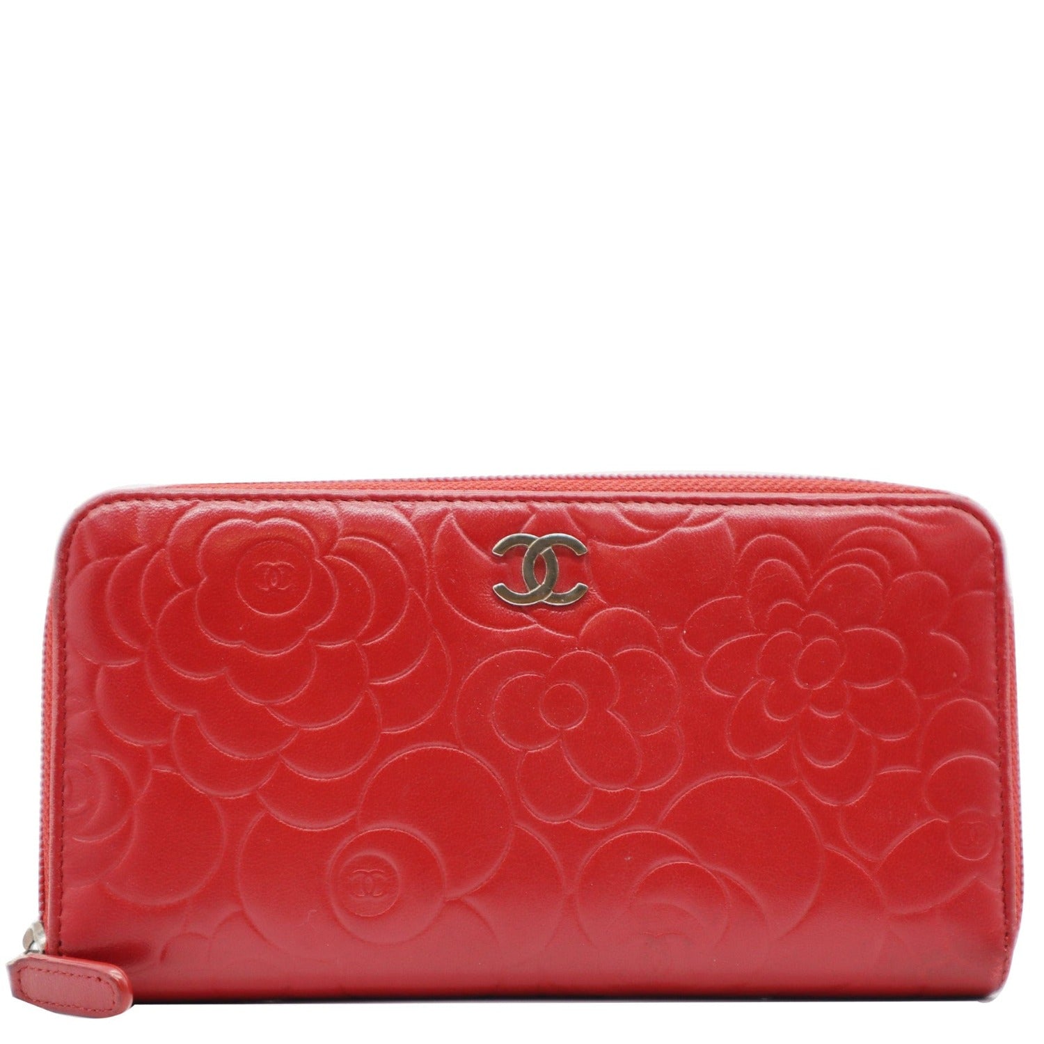 Red Chanel CC Matelasse Small Wallet – Designer Revival