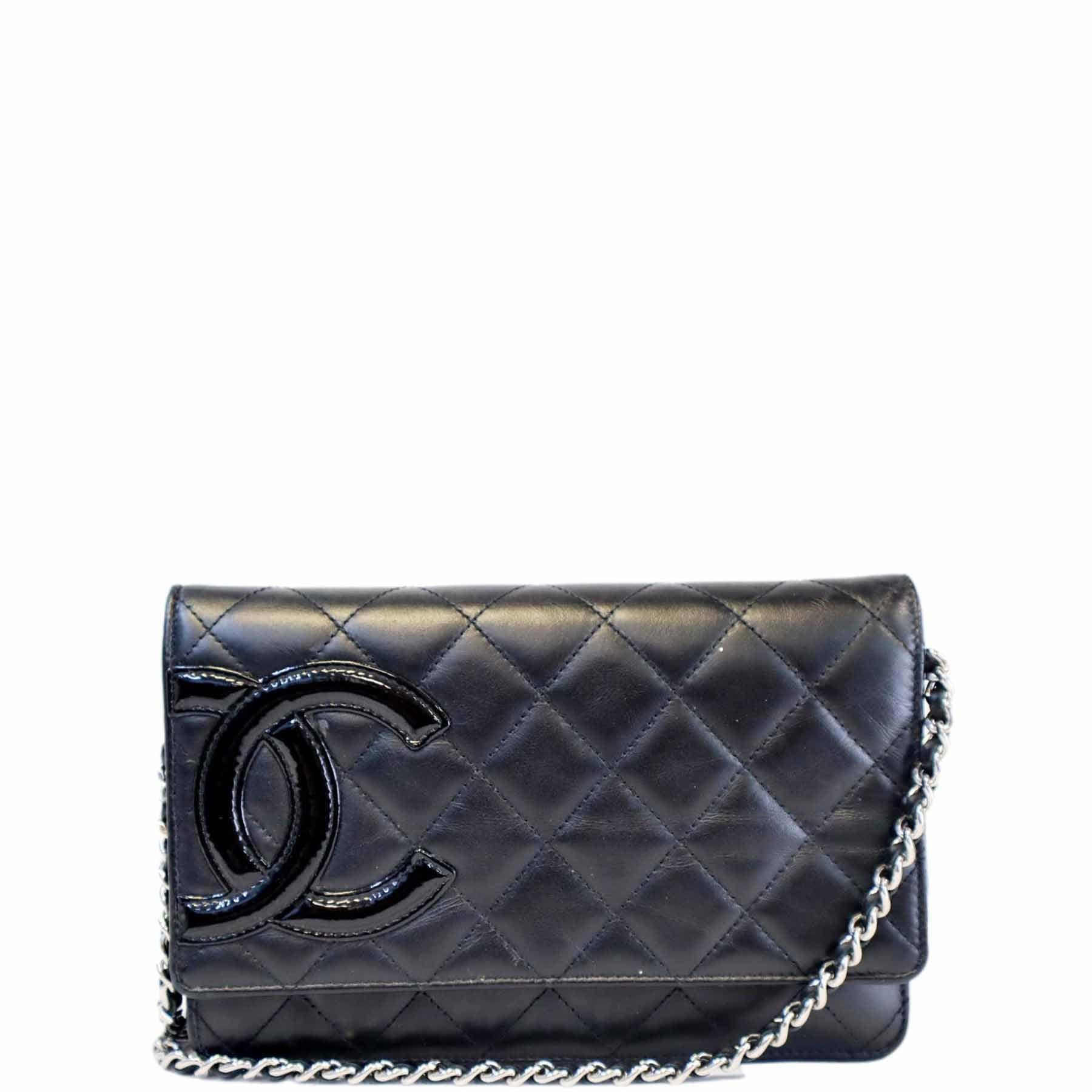 CC Leather Quilted Cambon Shoulder Bag (Authentic Pre-Owned)