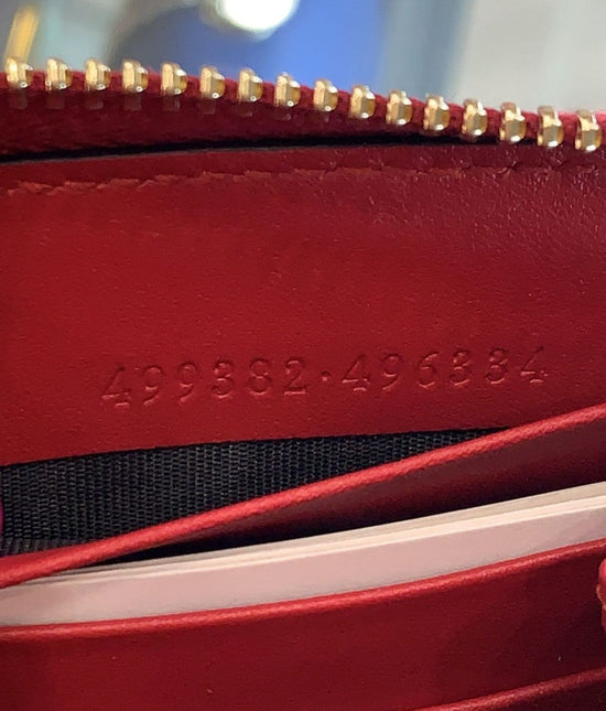 Gucci Beige/Red GG Supreme Canvas and Leather Mystic Cat