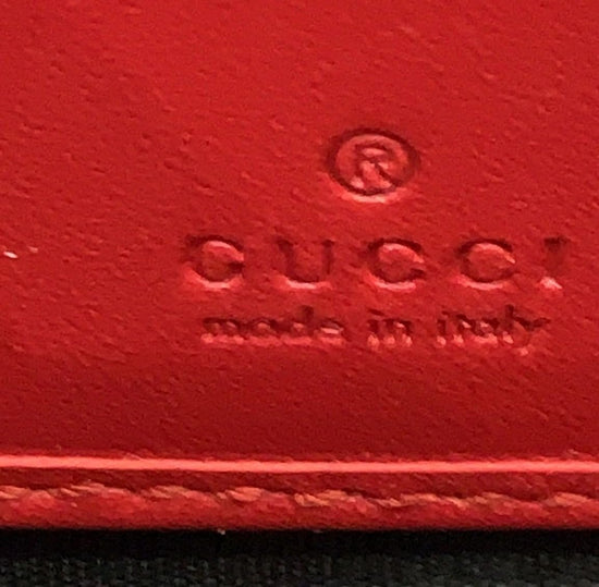 Gucci Beige/Red GG Supreme Canvas and Leather Mystic Cat