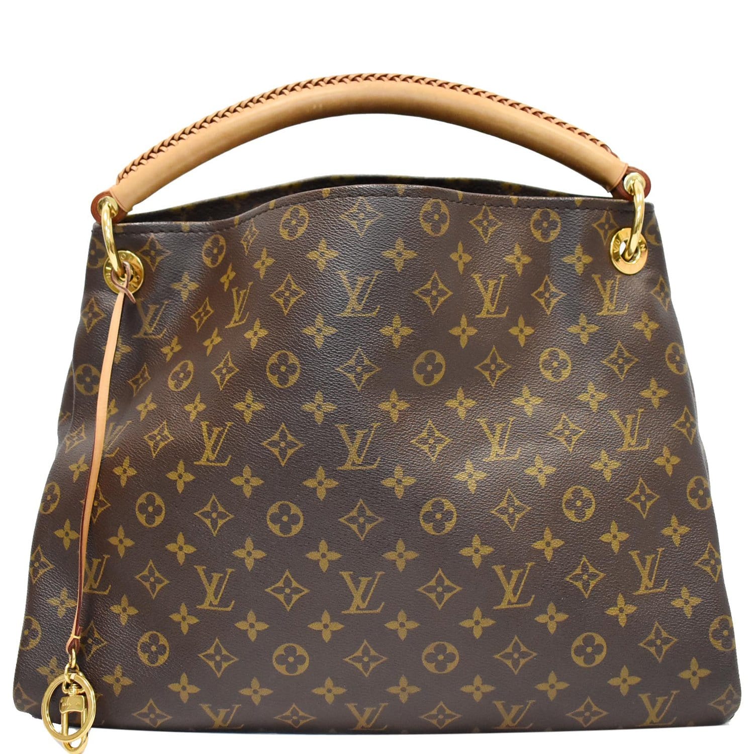 Louis Vuitton Artsy MM Monogram Canvas Hobo Bag Brown