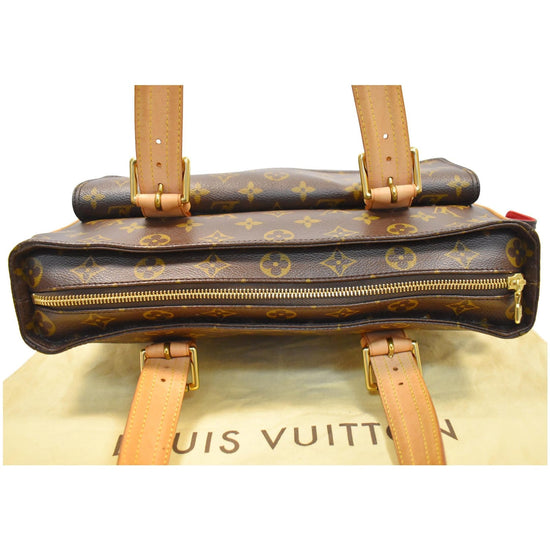Viva cité cloth handbag Louis Vuitton Brown in Cloth - 38539607