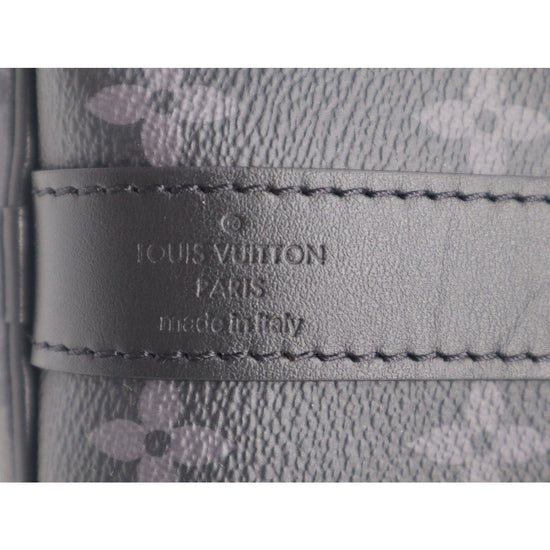 Louis Vuitton® Keepall Bandoulière 50 Monogram Eclipse Reverse. Size