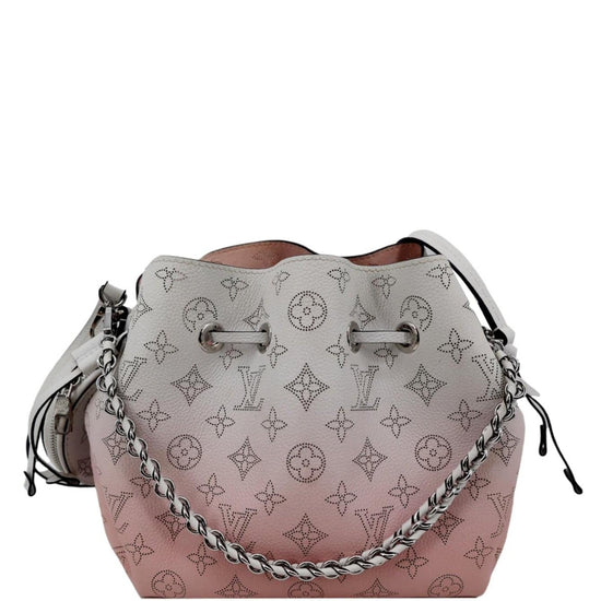 Louis Vuitton Bella Monogram Mahina Tote Magnolia Pink w/ Silver Hardware