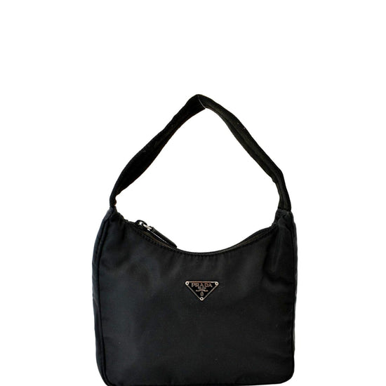 PRADA Tessuto Mini Re-Edition Nylon Shoulder Bag Black