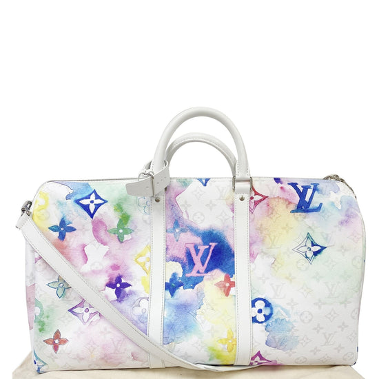 Louis Vuitton Watercolor Keepall 50 Bandouliere Travel Bag