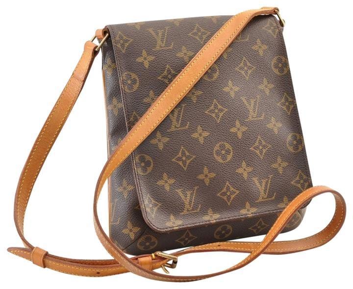 Louis Vuitton Brown Monogram Musette Salsa GM Long Strap Leather Cloth  ref.922022 - Joli Closet