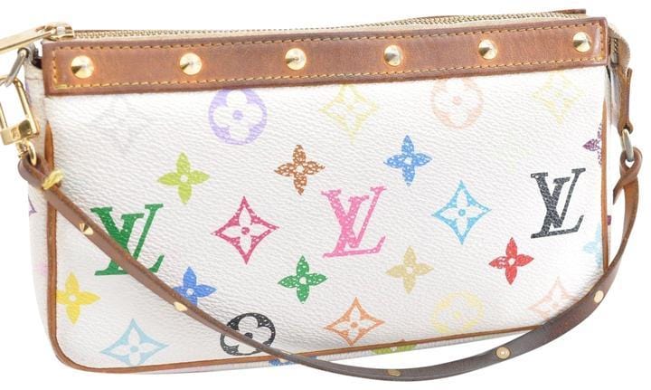 Louis Vuitton Pochette Accessories White Multicolor Monogram Canvas Mu –  Apalboutique