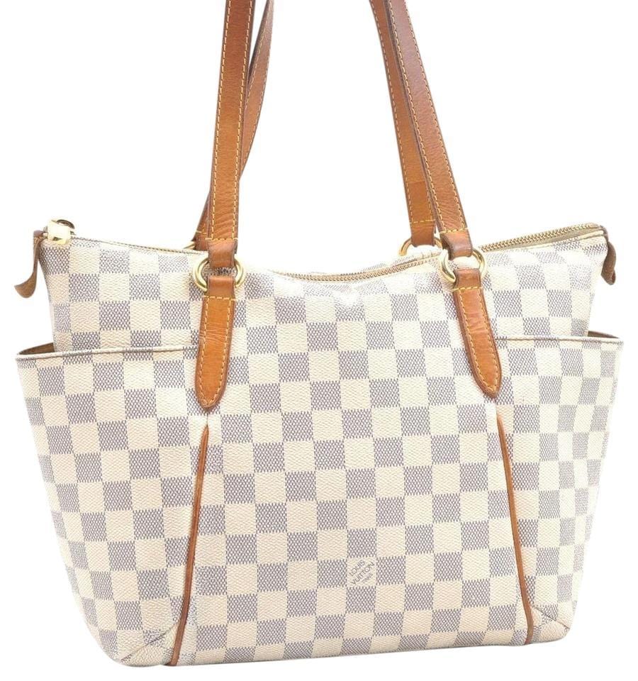 Louis Vuitton Totally PM in Damier Azur Coated Canvas in Good 