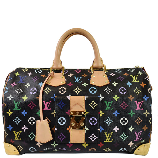 Louis Vuitton Multicolore Speedy 40 white Murakami bag satchel handbag  vintage