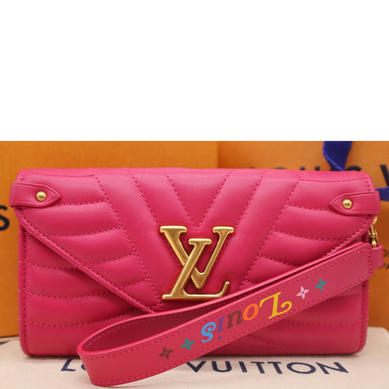 Louis Vuitton Fuchsia Leather New Wave Long Wallet at 1stDibs