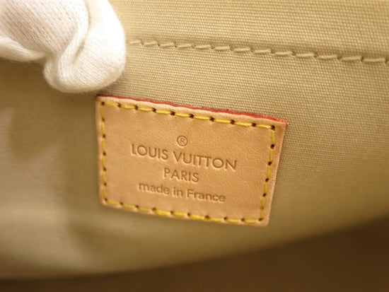 Authentic Louis Vuitton Bellflower GM Monogram Vernis Blanc Corail M91706  LC977