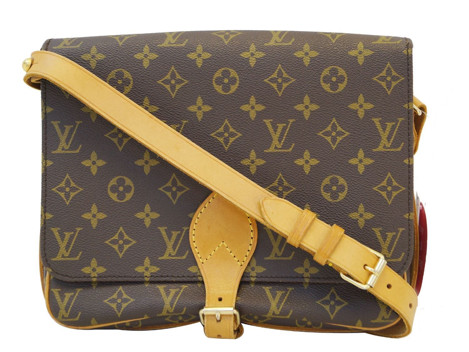 Authentic LOUIS VUITTON Monogram Cartouchiere GM Shoulder Bag TT1233