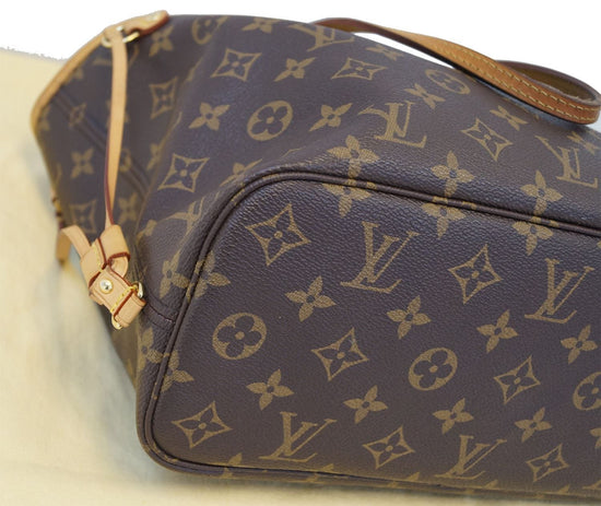 LOUIS VUITTON Monogram Neverfull PM Tote Bag Brown Pivoine M41245 90198212