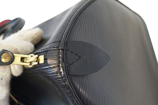 Louis Vuitton Black EPI Leather Speedy 35 Boston Bag mm 862963