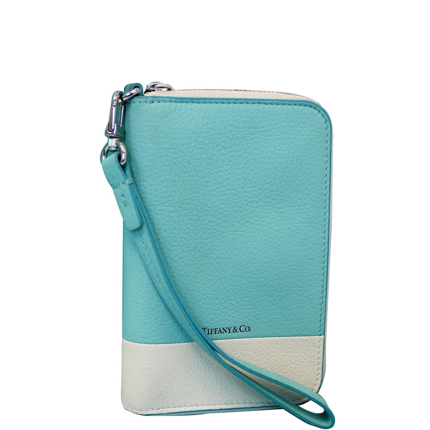 Return to Tiffany Small Zip Wallet in Tiffany Blue Leather