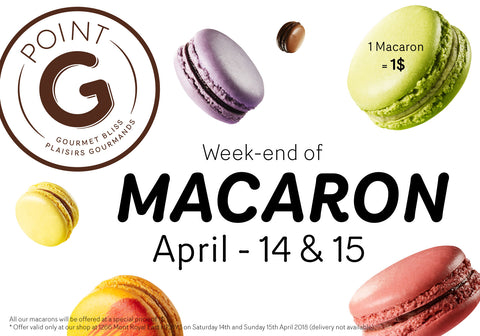 weekend macaron point g montréal