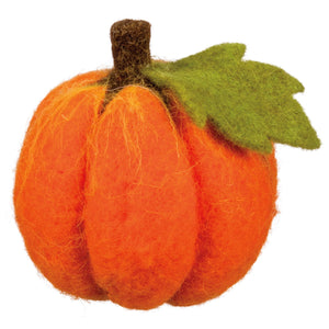 Orange Felted Pumpkin