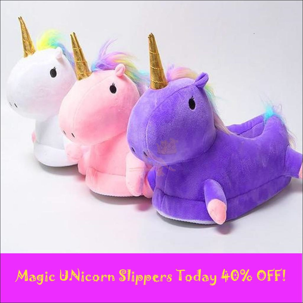 Magic Unicorn Slippers Womens Slippers House Slippers