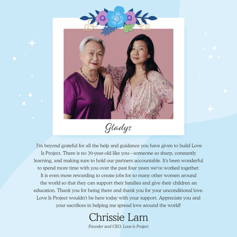 Gladys Lam and Chrissie Lam Love Is Project Love Pop cards