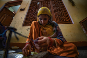 India artisans beading - Love Is Project